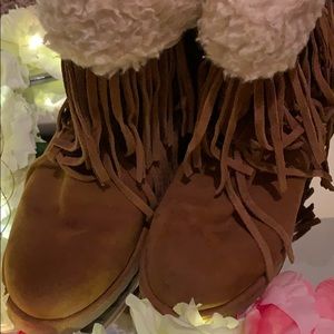 Brown Fringe boots